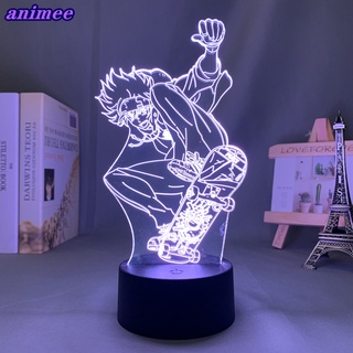 โคมไฟกลางคืน Led ลายการ์ตูนอนิเมะ SK8 The Infinity Reki 3d สําหรับตกแต่งห้องนอนเด็ก SK8 The Infinity+W*Y