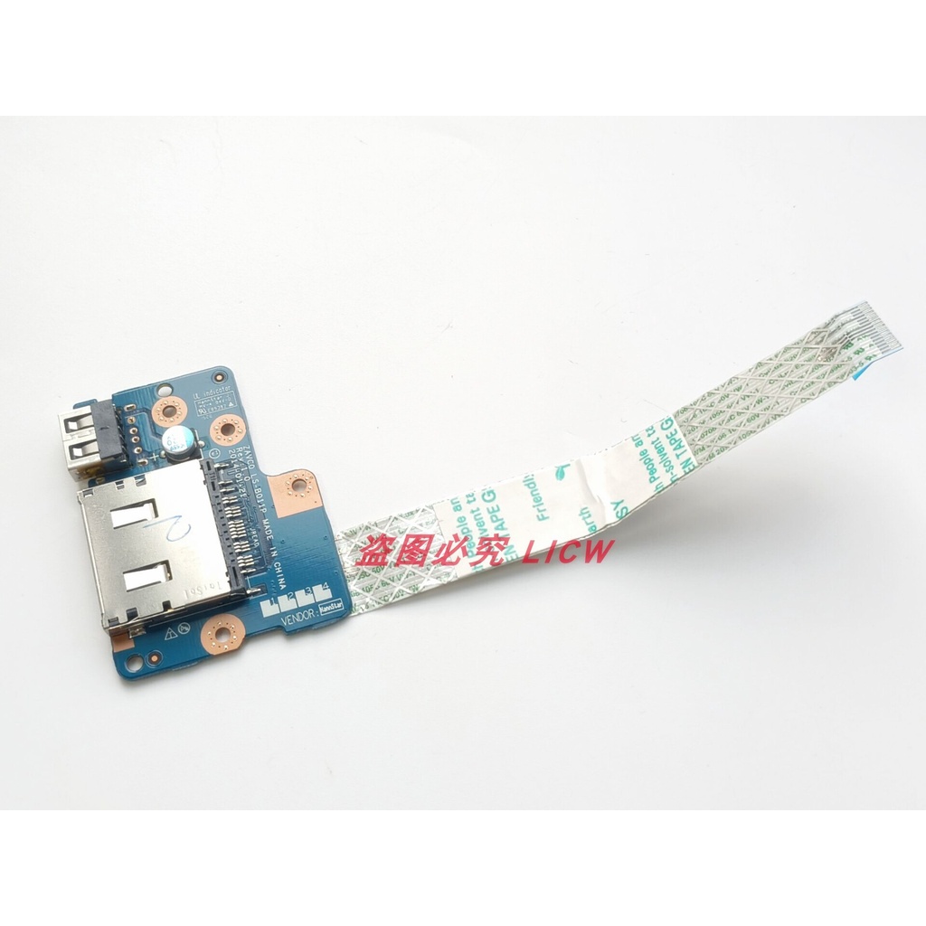 ใหม่ USB สําหรับ DELL Inspiron 15 5545 5447 5547 5548 P39F LS-B011P 0GH3NY 006C3H SD Card Reader พอร