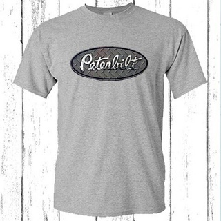 ใหม่ เสื้อยืดคอกลม ผ้าฝ้าย พิมพ์ลายโลโก้ PETERBILT TRUCKS สีเทา ไซซ์ xs-3xl 1 สําหรับผู้ชาย ของขวัญวันเกิด แม่ พ่อสามารถ