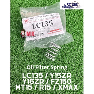 (SDC) ไส้กรองน้ํามัน Spring Yamaha LC135 Y15 Y16 FZ150 R15 MT15 Xmax Spring Penapis Minyak 4T LC150