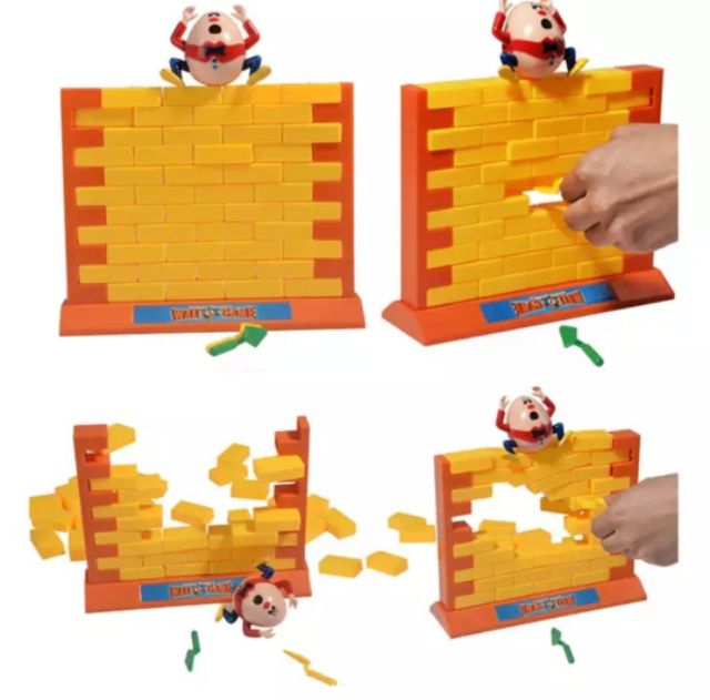 Gioco Demolisci Il Muro Humpty Dumpty 3D, Giocattolo In Legno Per Bambini, Gioco Di Intelligenza Per Famiglie