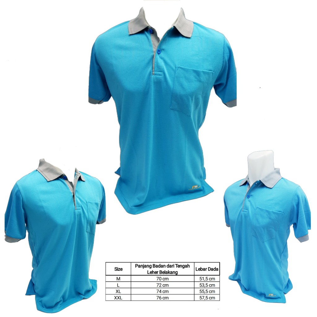 Frasser PL LC Super Turquise เสื้อยืดกีฬาคอปกสีเทาสั้น sms