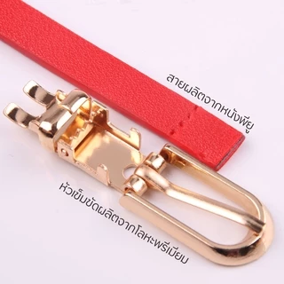 SEABLUES-เข็มขัดหนังพียู เข็มขัดแฟชั่น ใส่ไปทำงานก็ได้ รุ่น KP-648 พร้อมส่งจากไทย