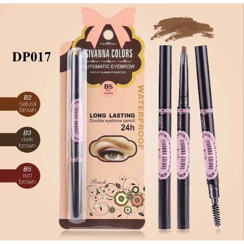 SIVANNA COLORS AUTOMATIC EYEBROW DP017 I ซีเวนน่า คัลเลอร์ส อายบราว ดินสอเขียนคิ้ว