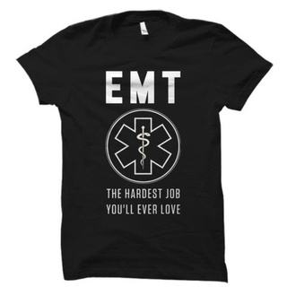 [S-5XL]GILDAN เสื้อยืด พิมพ์ลาย Emt The Hardest Job You Ll Ever Love สําหรับผู้ชาย และผู้หญิง