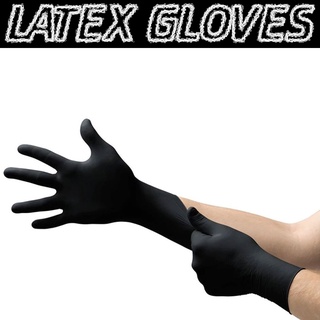 ถุงมือยาง Latex Gloves ใช้สำหรับสัก ไม่มีแป้ง อย่างดี ยึดเกาะได้ดี ไม่ลื่น ขนาด S,M,L เลือกขนาด 100 ชิ้นในแพ็ค