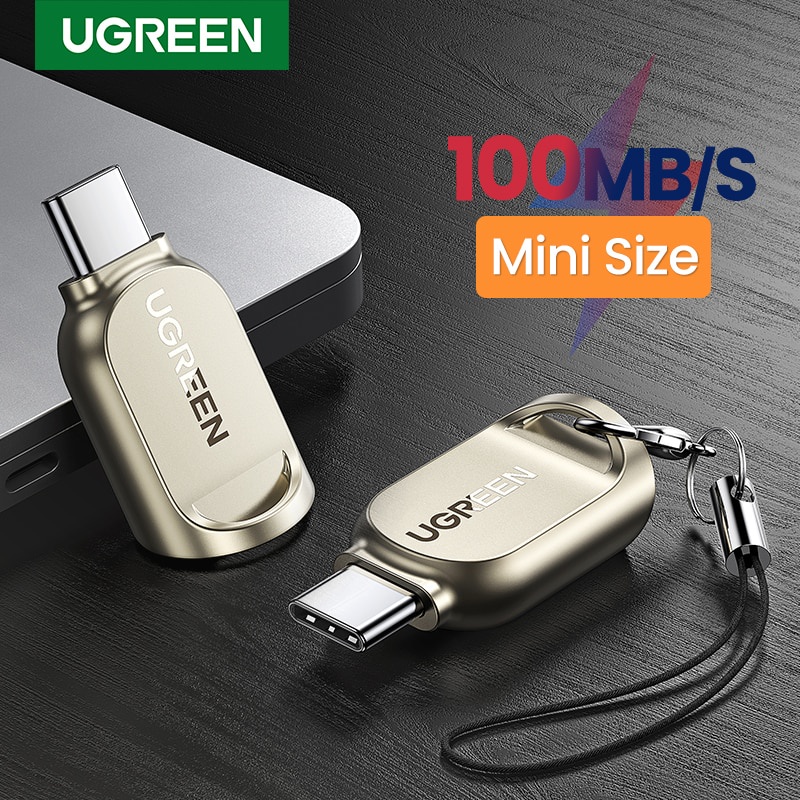 Ugreen อะแดปเตอร์การ์ดรีดเดอร์ USB C TF Micro SD Type C 3.1 OTG