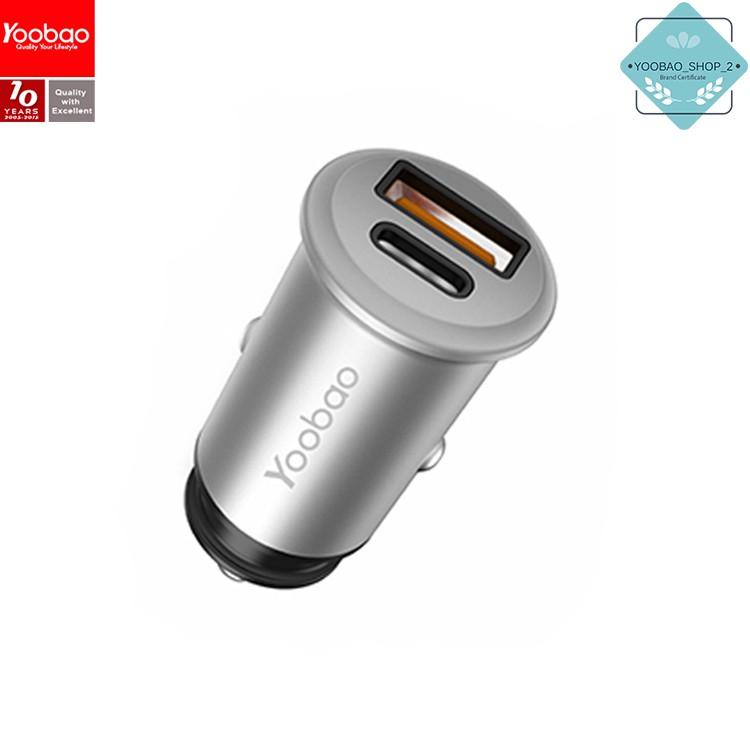 Yoobao YB-212 PD3.0 Smart Car Charger อุปกรณ์ชาร์จมือถือในรถยนต์