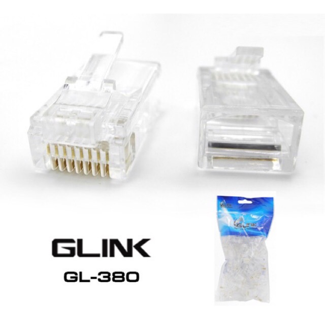 GLink GL-380 Jack RJ45 CAT5'Glink(100pcs/pack)Rj45Glink cat6