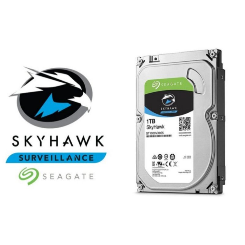 Seagate Skyhawk 1TB / 2TB / 4TB Hard Disk Internal CCTV 3,5" Sata Garansi MFIж