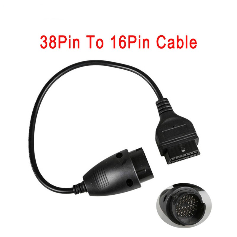 คุณภาพสูง MB 38 Pin ถึง 16 Pin OBD2 อะแดปเตอร์วินิจฉัย Full 38pin Connector สําหรับเครื่องมือวินิจฉั