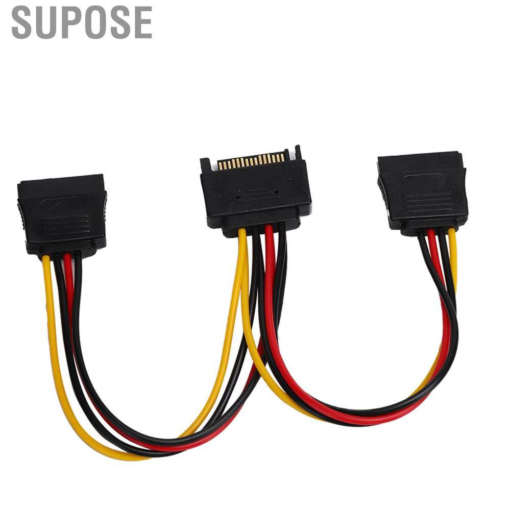 Supose SATA Adapter Cable 1‑in‑2 Computer Hard Disk Optical Drive Power