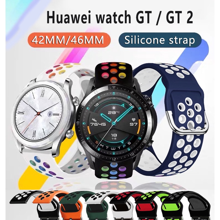 สาย huawei watch GT 2 สายสมาร์ทวอทช์ สายซิลิโคน  huawei watch GT smartwatch สายกีฬา 42mm 46mm