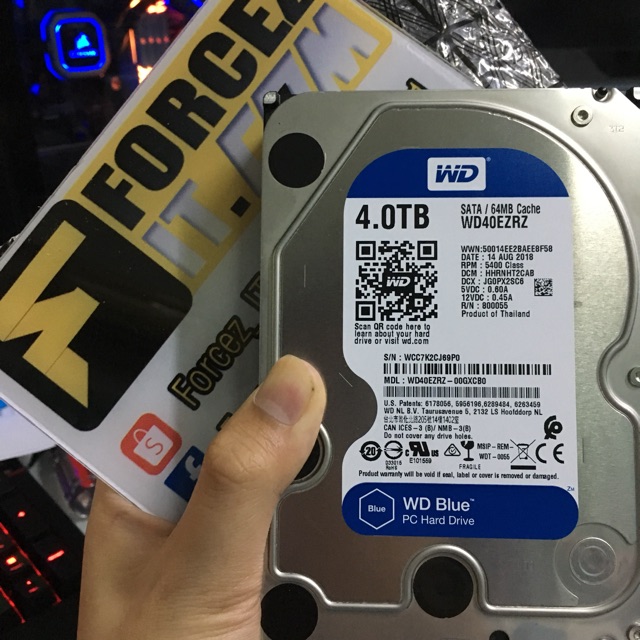 HDD : WD Blue 4tb มือสอง มีประกัน