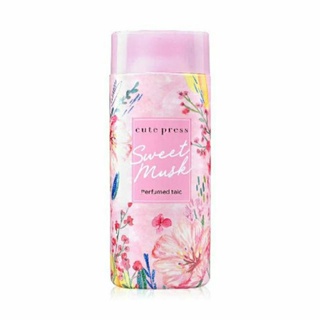 Cute press Sweet Musk Perfumed Talc คิวท์เพรส สวีท มัสค์ เพอร์ฟูม ทัลค์ 100 g.