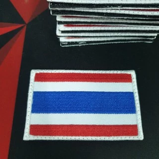 อาร์มติดเสื้อธงชาติไทย*แบบเย็บติด*แบบตัวรีด*แบบตีนตุ๊กแก 5x7.5cm
