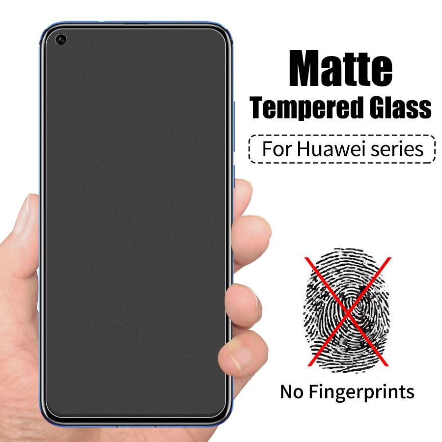 สําหรับ Huawei P20 Pro P30 Nova 2i 3i 5T 7i 7 SE Mate 20 Honor 8X 9 10 20 Lite Y9 Prime 2019 Y9S Y6P Anti-fingerprint Matte Frosted Tempered Glass Screen Protector
