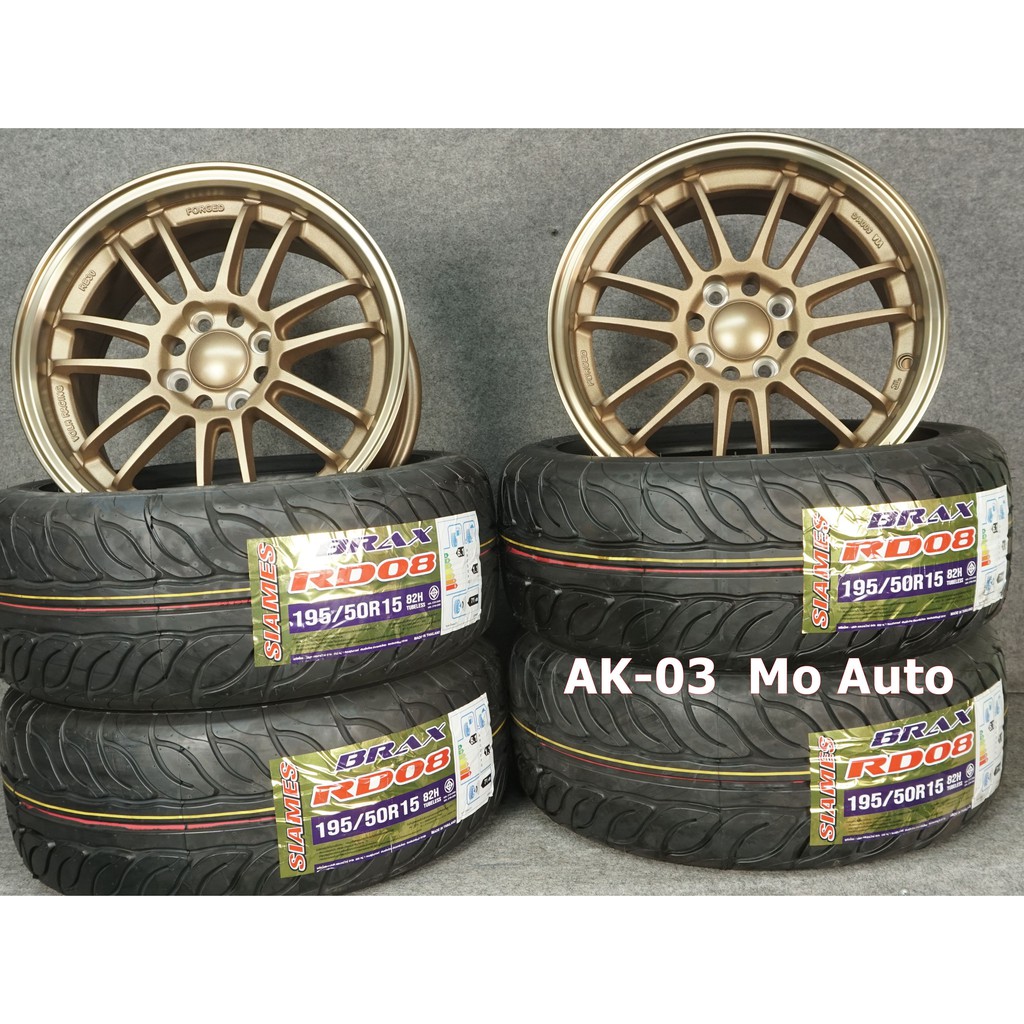 ล้อ RE-30 พร้อมยางใหม่ 15นิ้ว รหัสAK-03