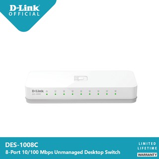 D-Link DES-1008C 8-Port 10/100 Mbps Unmanaged Switch