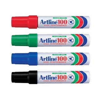 Artline ปากกาเคมี อาร์ทไลน์ EK-100 หัวตัด เขียนได้ทุกพื้นผิวทั้งภายนอกและภายใน