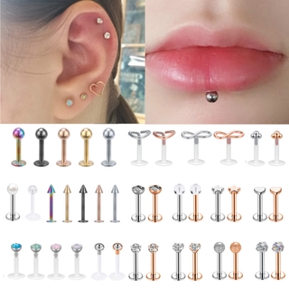 ชุดจิวเจาะหูสแตนเลส 16 กรัม 10-16 ชิ้น