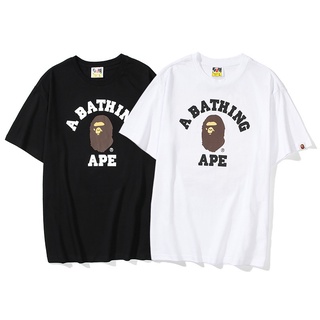 เสื้อยืดแขนสั้นลําลอง ผ้าฝ้าย พิมพ์ลาย BA&amp;E Little Ape แฟชั่นสตรีท สําหรับผู้ชาย และผู้หญิง