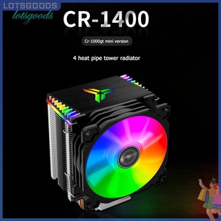 พัดลมระบายความร้อน Cr 1400 Pwm 4pin 12v Pc Led Rgb 4