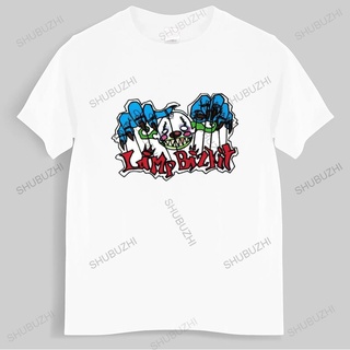 เสื้อยืดผ้าฝ้ายพรีเมี่ยม เสื้อยืด พิมพ์ลาย LIMP BIZKIT SCARY CLOWN WHITE แฟชั่นสําหรับผู้ชาย และผู้หญิง