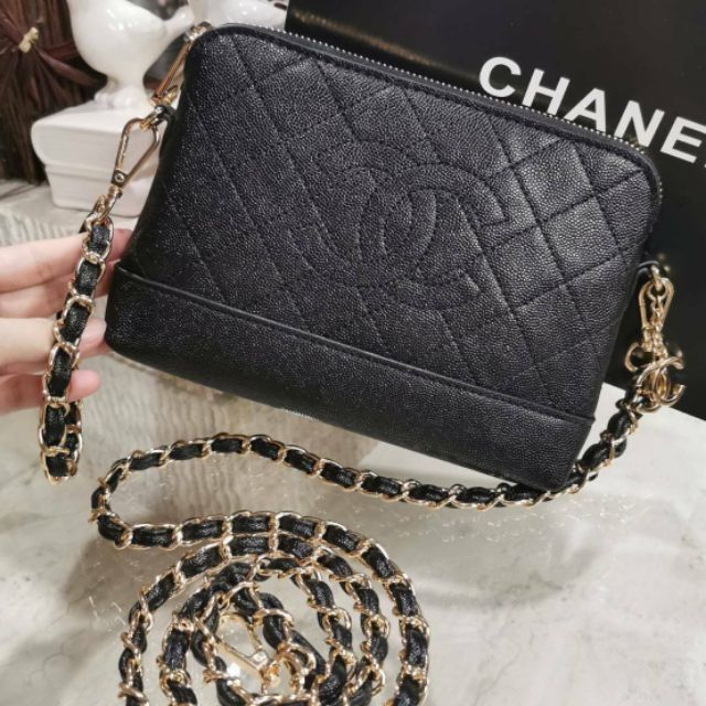 กระเป๋า ถือ สะพายข้าง Chanel พรีเมี่ยมกิ๊ฟ แท้ เคาน์เตอร์ ต่างประเทศ VIP Gift สีดำ สวยหรู ผู้หญิง