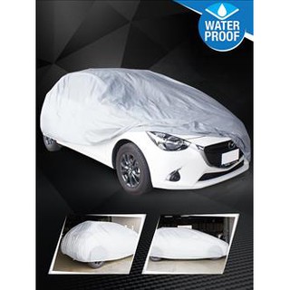 ✨พร้อมส่ง✨ผ้าคลุมรถยนต์ ผ้าคลุมรถ Car Cover Waterproof UV Protection(L)