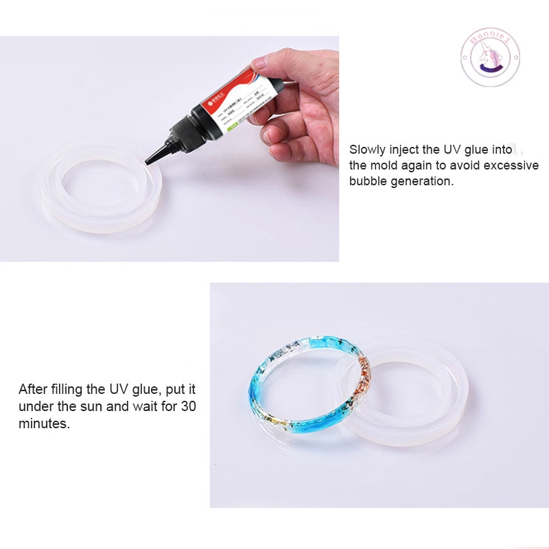 UV Resin Glue Ultraviolet Cure Gel Fast Curing Hard DIY for Jewelry