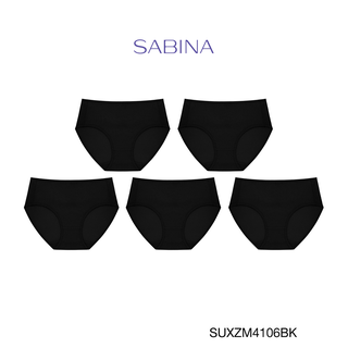 Sabina กางเกงชั้นใน  (Set 5 ชิ้น) รุ่น Panty Zone (Half) รหัส SUXZM4106BK สีดำ