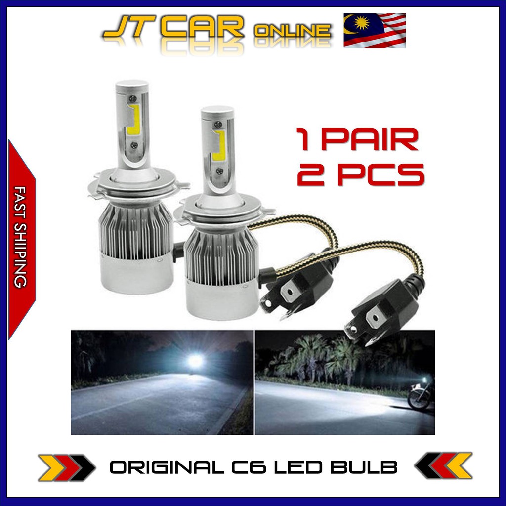 C6 LED Hedlight H1/H3/H4/H7/H11/9005/9006 รถ Auto Head โคมไฟ 6000k แสงสีขาว