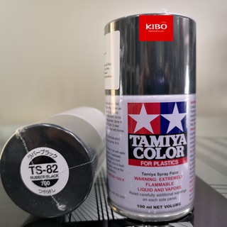 สีสเปรย์ทามิย่า Tamiya TS-82 Rubber black สีดำวัสดุยาง