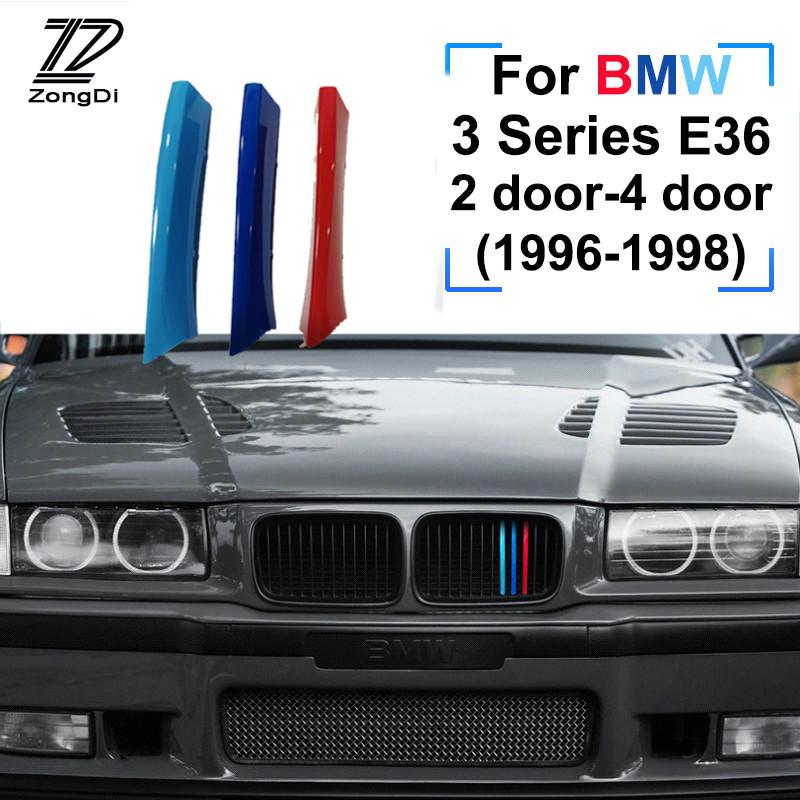 กระจังหน้ารถยนต์ m - กระจังหน้า 3 ชิ้นสำหรับรับปี 1996-1998 3 series BMW E36