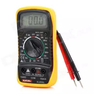 Digital LCD Multimeter ดิจิตอลมัลติมิเตอร์ รุ่น XL830L วัดแรงดันไฟ กระแส ความต้านทาน ทรานซิสเตอร์