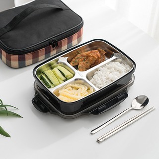 กล่องอาหารกลางวัน Bento แบบพกพา