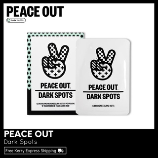 PEACE OUT Dark Spots 12 Dissolving Microneedling Dark Spot Patches (6 per pouch) พร้อมส่ง &amp; เเท้ 100%