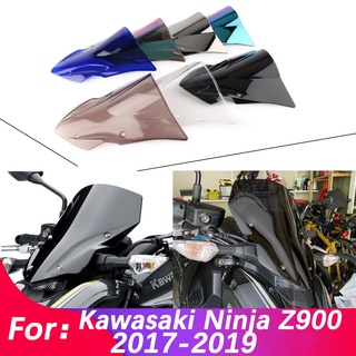 กระจกบังลมพลาสติก ABS อุปกรณ์เสริม สําหรับรถจักรยานยนต์ Kawasaki Ninja Z 900 Z900 2017 2018 2019