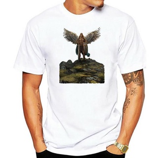 เสื้อยืดพิมพ์ลายแฟชั่น เสื้อยืดลําลอง แขนสั้น คอกลม พิมพ์ลาย Saint Michael Sancte Michael Archangele สีน้ําตาล สไตล์คลาส