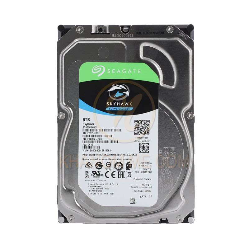 6TB HDD CCTV SEAGATE SKYHAWK (5400RPM, 256MB, SATA-3, ST6000VX001)