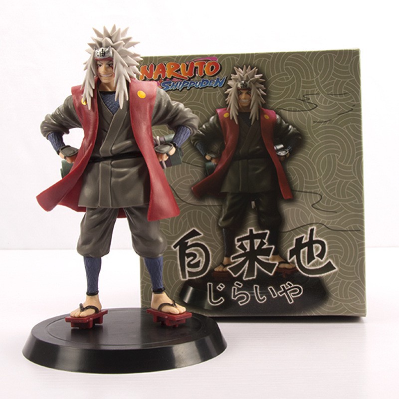 19 ซม.Naruto Shippuden อะนิเมะ Figurue Jiraiya Gama Sennin รูปปั้น PVC ตัวเลขการกระทําคอลเลกชันของเล่นสําหรับอะนิเมะ Figurine Figma