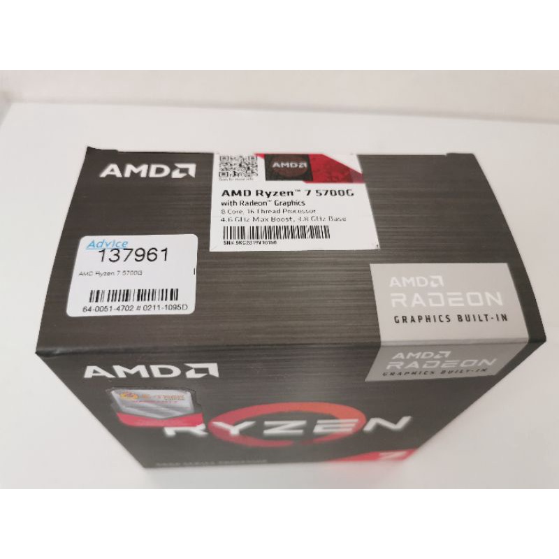 Cpu AMD Ryzen 7 5700G มือหนึ่ง - os.black - ThaiPick