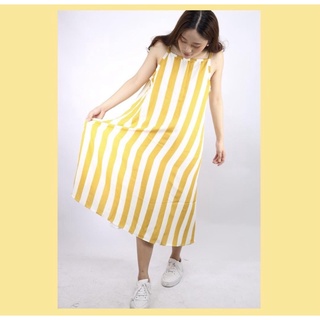 “Mustard” Stripped Dress