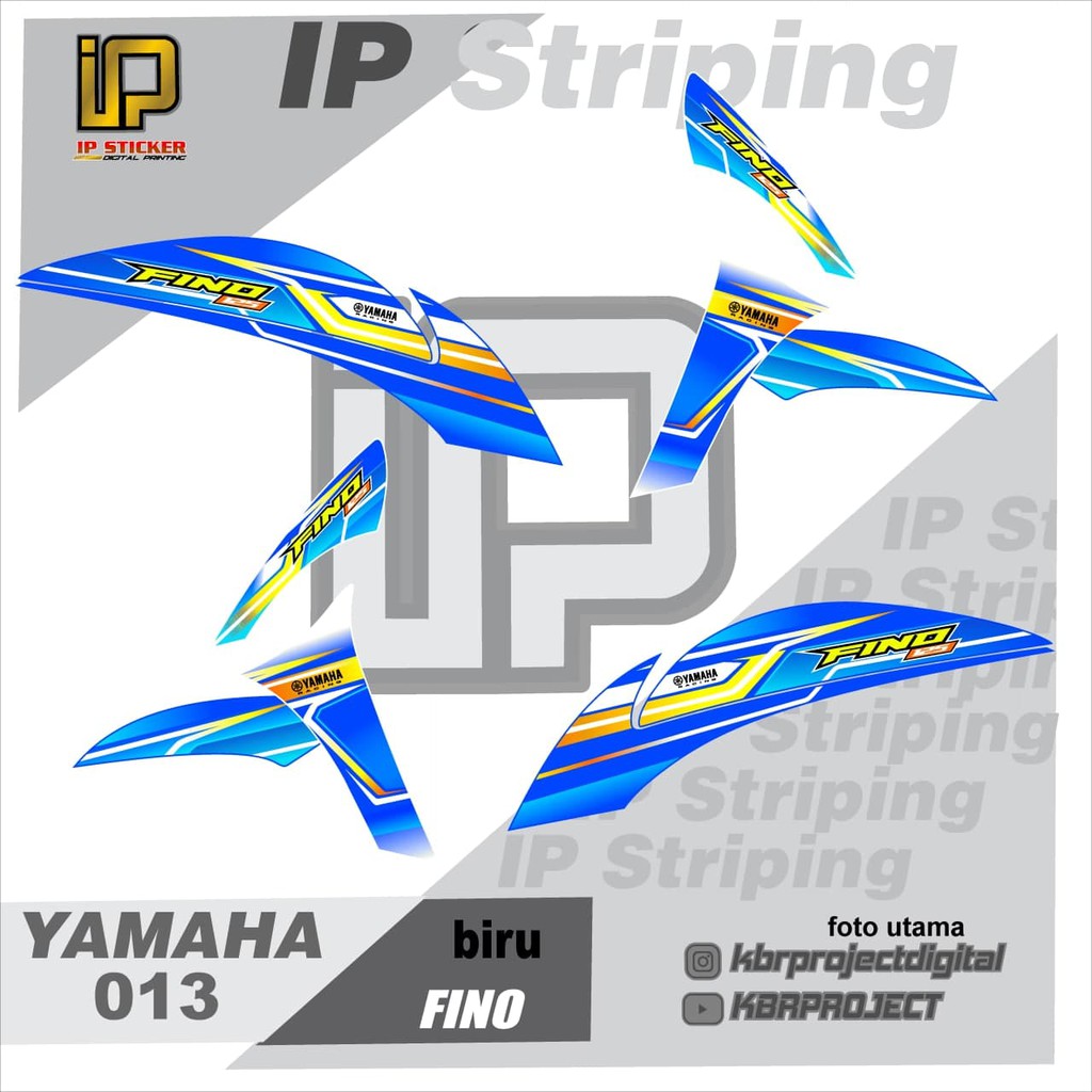 สติ๊กเกอร์ติดรถมอเตอร์ไซค์ – fino striping – มอเตอร์ไซค์yamaha – มอเตอร์ไซค์ – สติ๊กเกอร์วาริชั่น – 