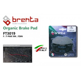 ผ้าเบรคหน้า BRENTA  FT3019 TMAX500,FZ6N