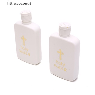 [little.coconut] ขวดน้ําศักดิ์สิทธิ์ พลาสติก พร้อมโลโก้บล็อกทอง 100 มล.