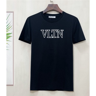 Valent1n0 2022 ใหม่ เสื้อยืดแขนสั้น ผ้าฝ้าย พิมพ์ลายตัวอักษร สําหรับผู้ชาย S-4XL