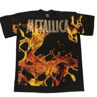 เสื้อยืดวงโอเวอร์ปริ้น_Ovp METALLICA 90’ ลายเต็มตัว Size L / XL