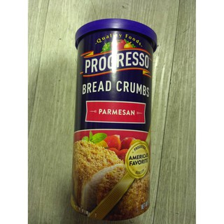 Progresso Bread Crumbs Parmesan 425g โปรเกรสโซ่เกล็ดขนมปังพาร์เมซาน 425 กรัม